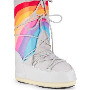 Moon Boot Girl’s Rainbow Nylon Boots US 13.5-2.5 Kids